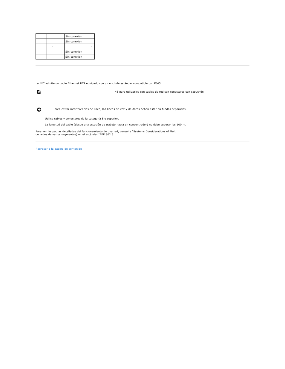 Requisitos del cable de red | Dell PowerEdge 1850 User Manual | Page 10 / 81
