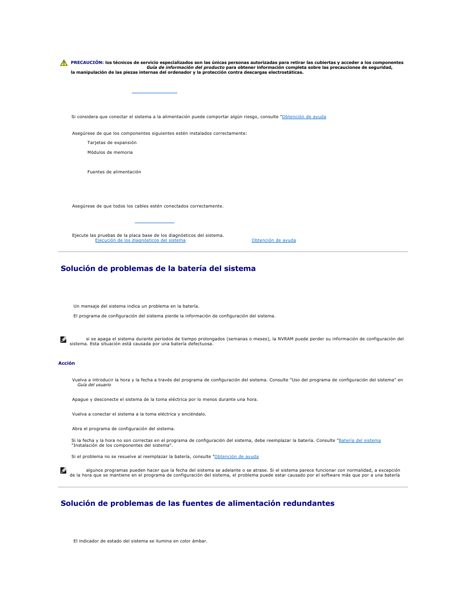 Solución de problemas de la batería del sistema | Dell PowerEdge 1850 User Manual | Page 41 / 81