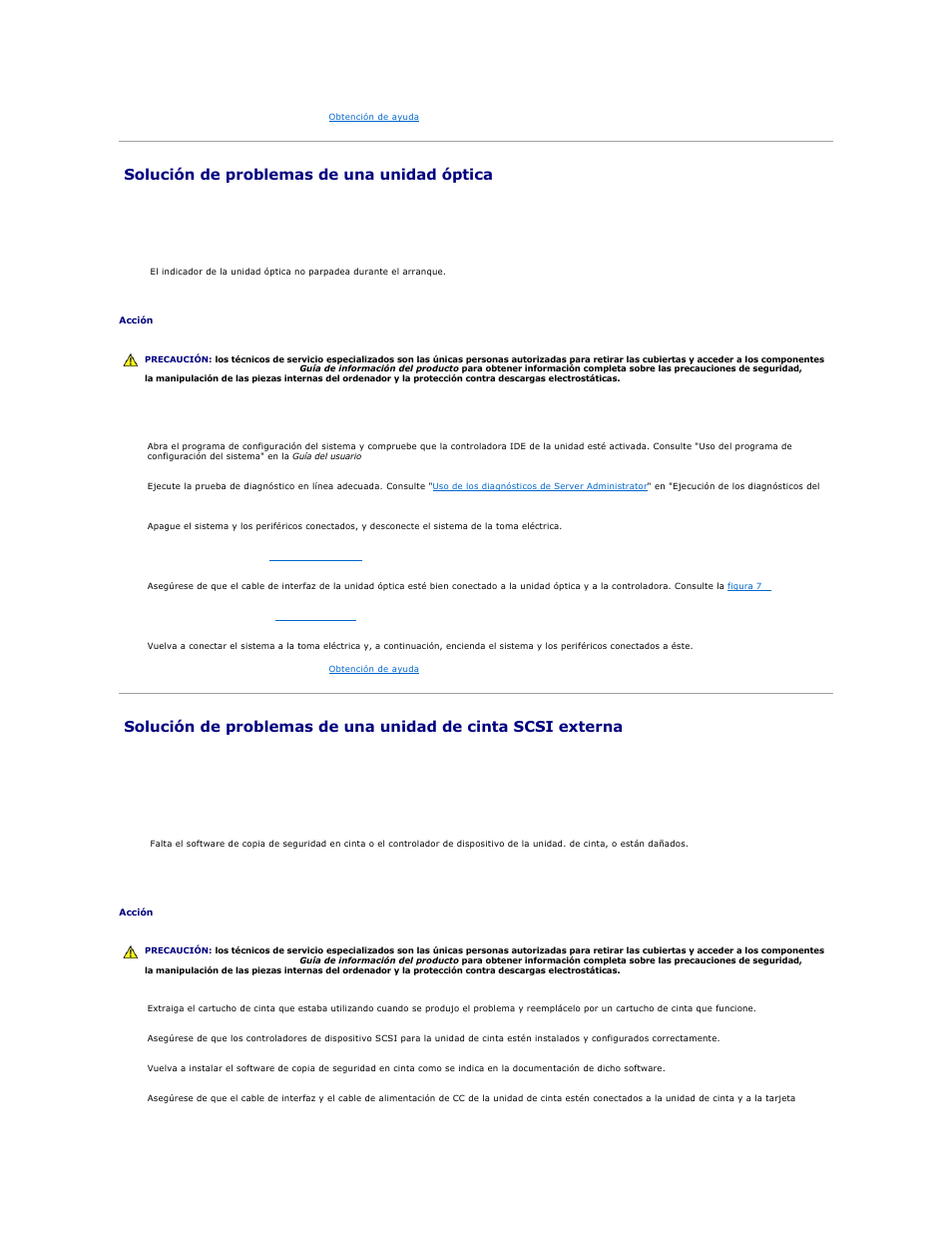 Solución de problemas de una unidad óptica, Consulte | Dell PowerEdge 1850 User Manual | Page 45 / 81
