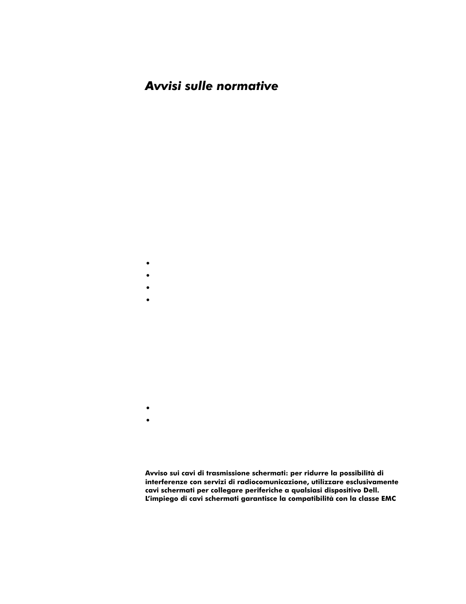 Avvisi sulle normative, Avvisi sulle normative -13 | Dell Inspiron 8200 User Manual | Page 111 / 158