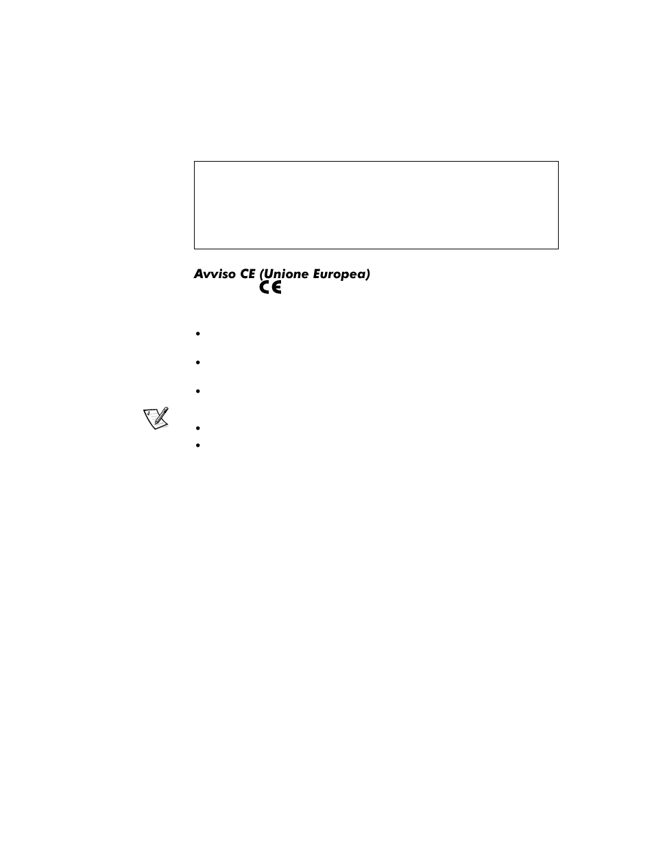 Avviso ce (unione europea), Avviso ce (unione europea) -16 | Dell Inspiron 8200 User Manual | Page 114 / 158