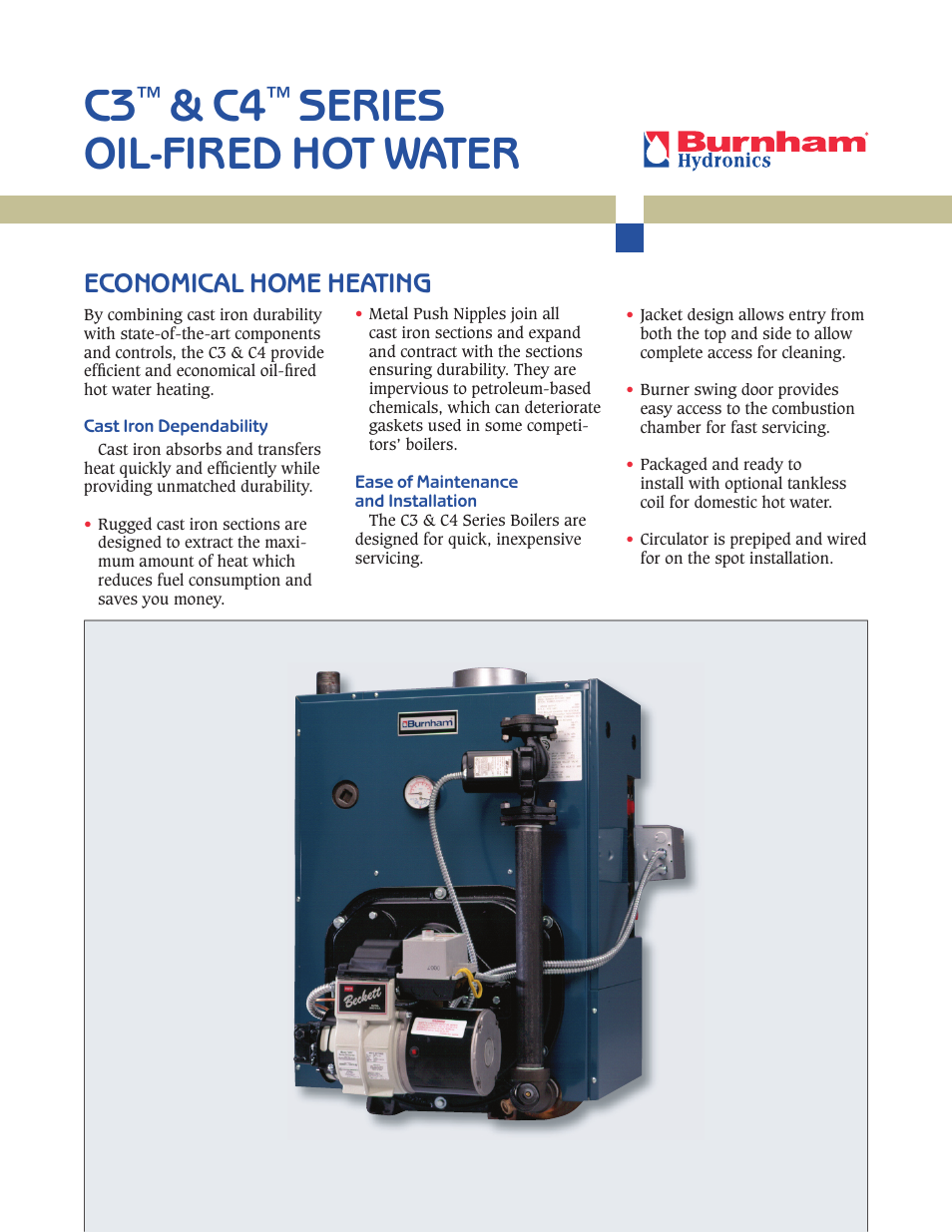 Burnham C3 SERIES User Manual | 2 pages