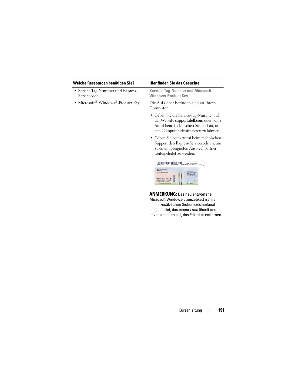 Dell Precision T7400 (Late 2007) User Manual | Page 191 / 380