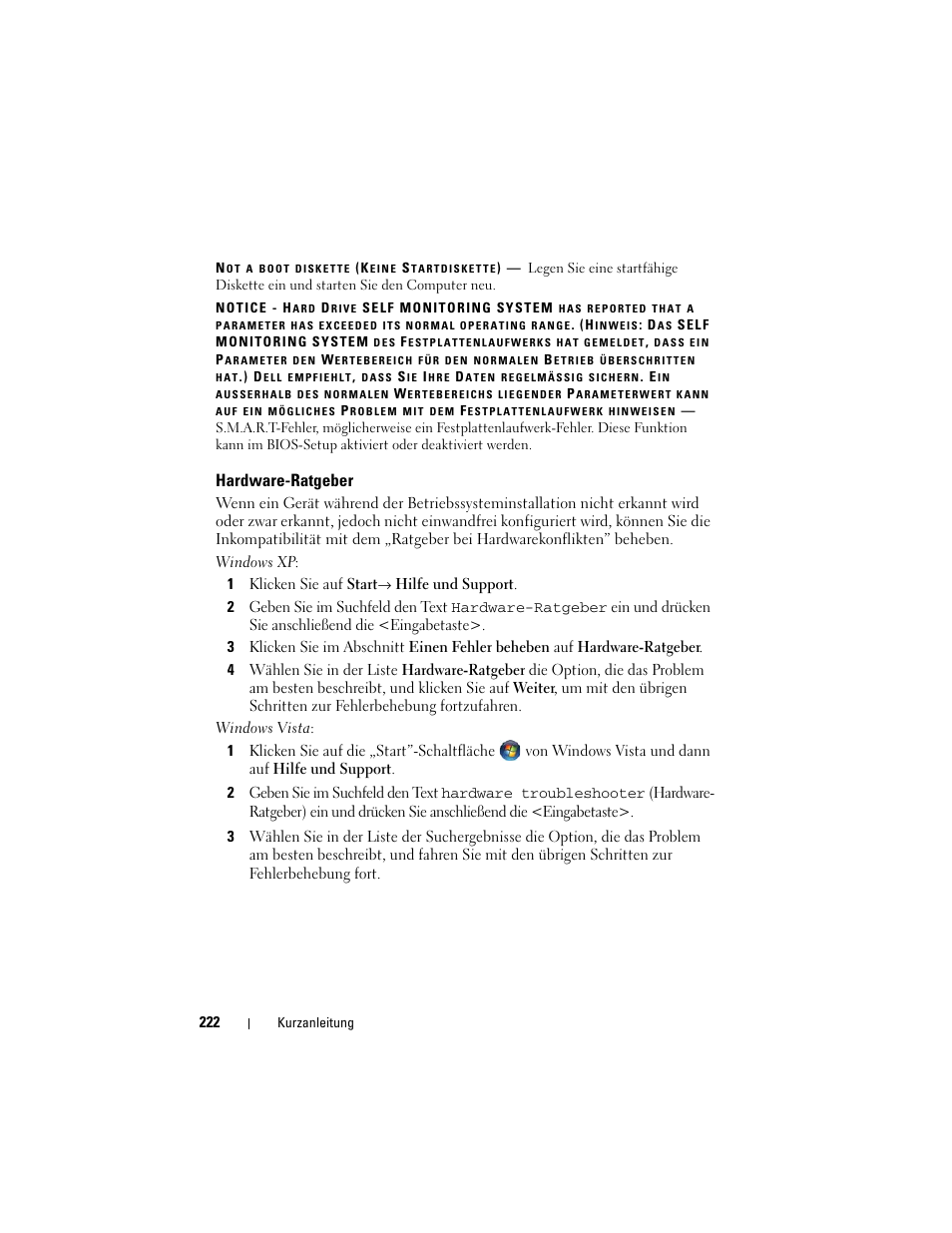 Hardware-ratgeber | Dell Precision T7400 (Late 2007) User Manual | Page 222 / 380