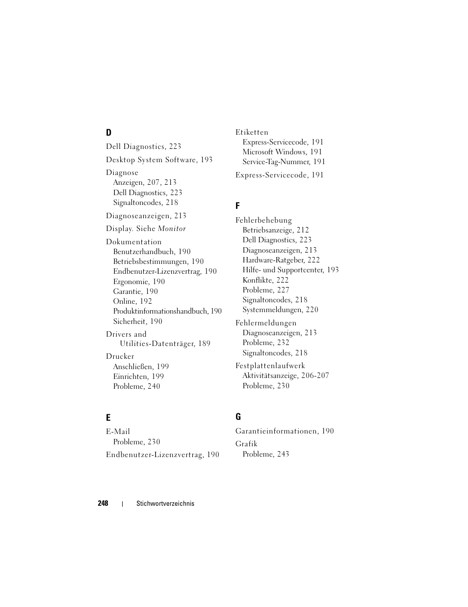 Dell Precision T7400 (Late 2007) User Manual | Page 248 / 380