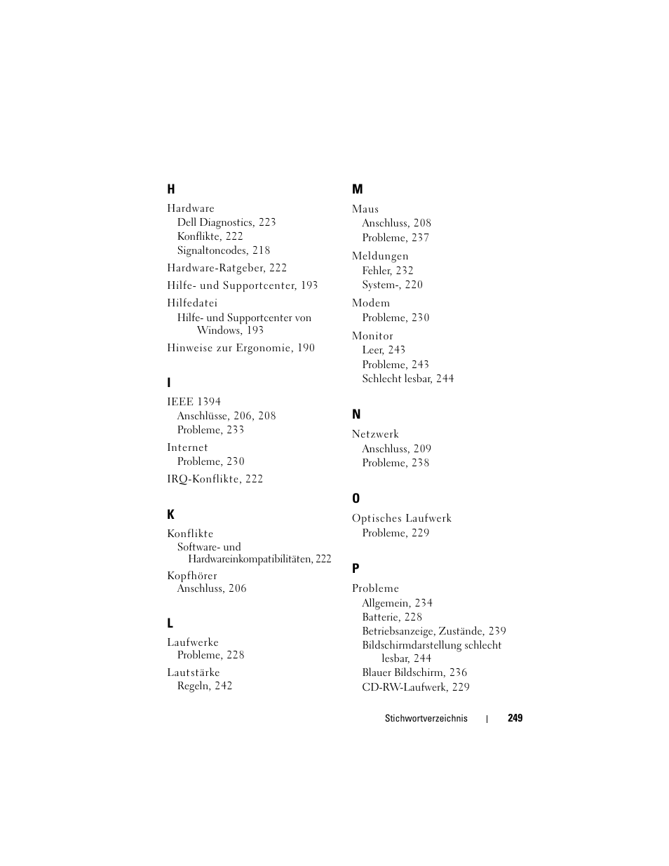 Dell Precision T7400 (Late 2007) User Manual | Page 249 / 380