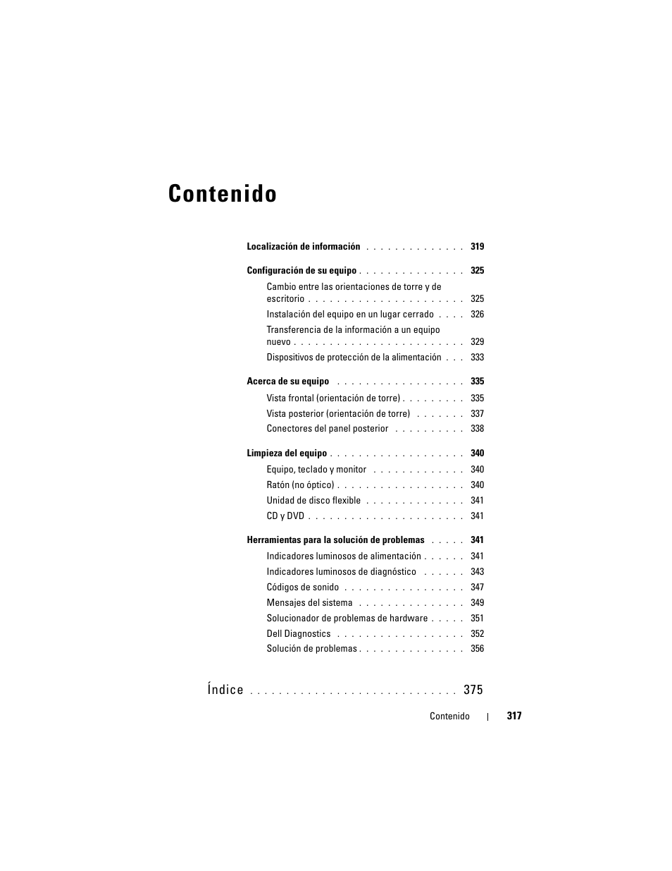 Dell Precision T7400 (Late 2007) User Manual | Page 317 / 380