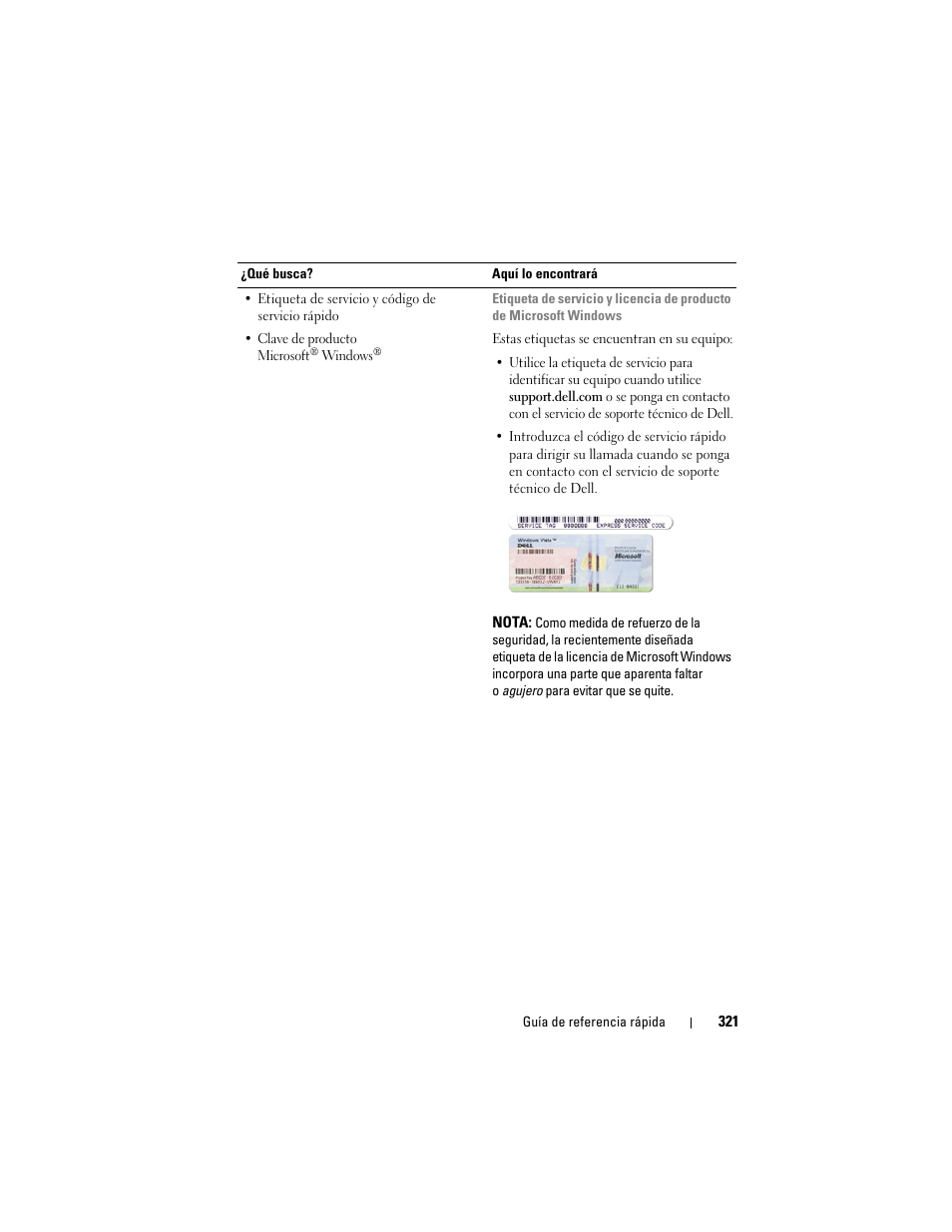 Dell Precision T7400 (Late 2007) User Manual | Page 321 / 380