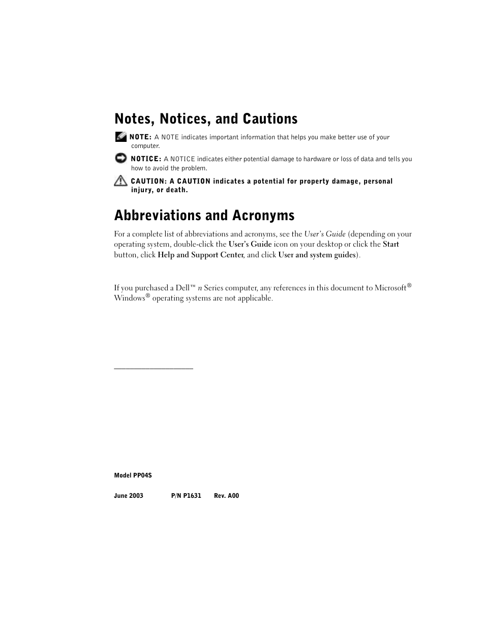 Abbreviations and acronyms | Dell Latitude X300 User Manual | Page 4 / 138