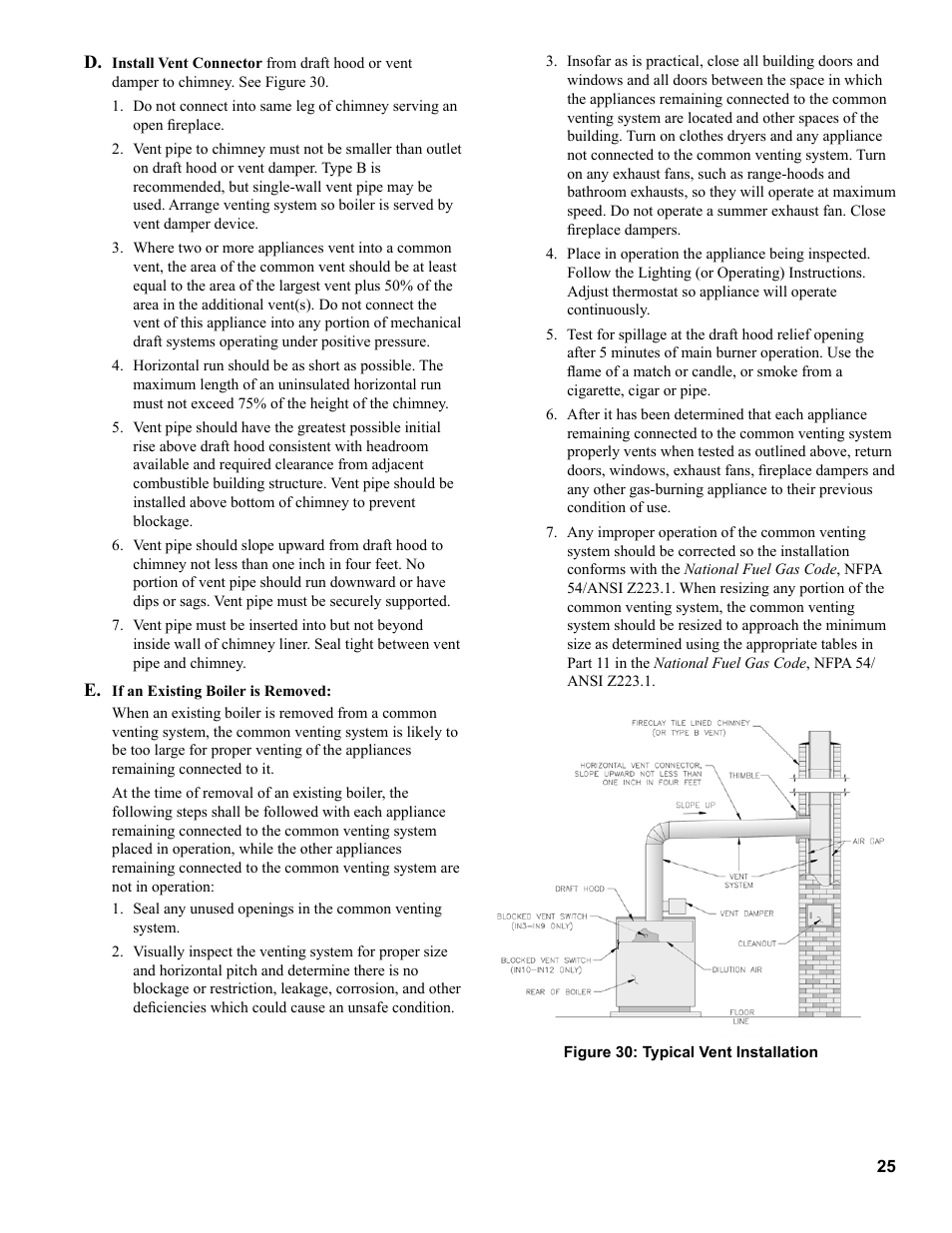 Burnham Independence IN10 User Manual | Page 25 / 92