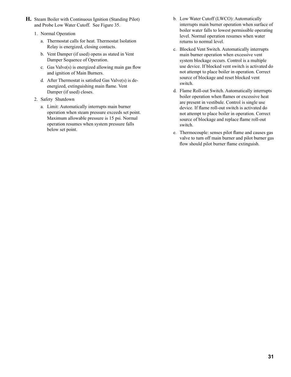 Burnham Independence IN10 User Manual | Page 31 / 92