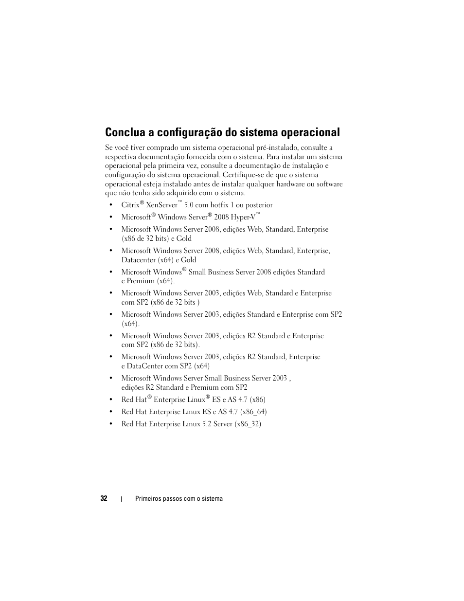 Conclua a configuração do sistema operacional | Dell PowerEdge T610 User Manual | Page 34 / 54