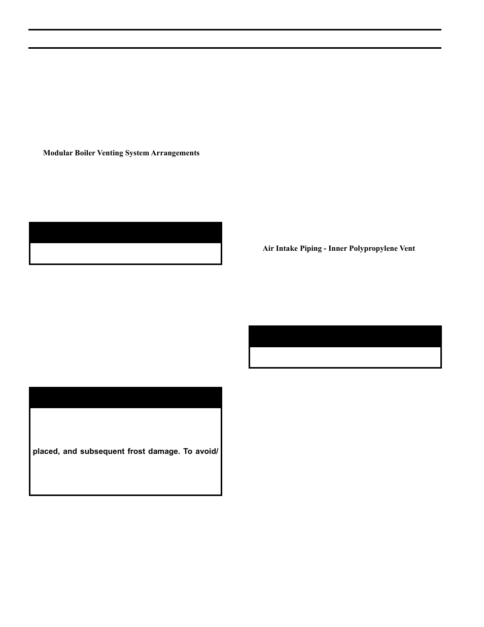 X. modular installation, Warning, Caution | Burnham ALP150 User Manual | Page 58 / 100
