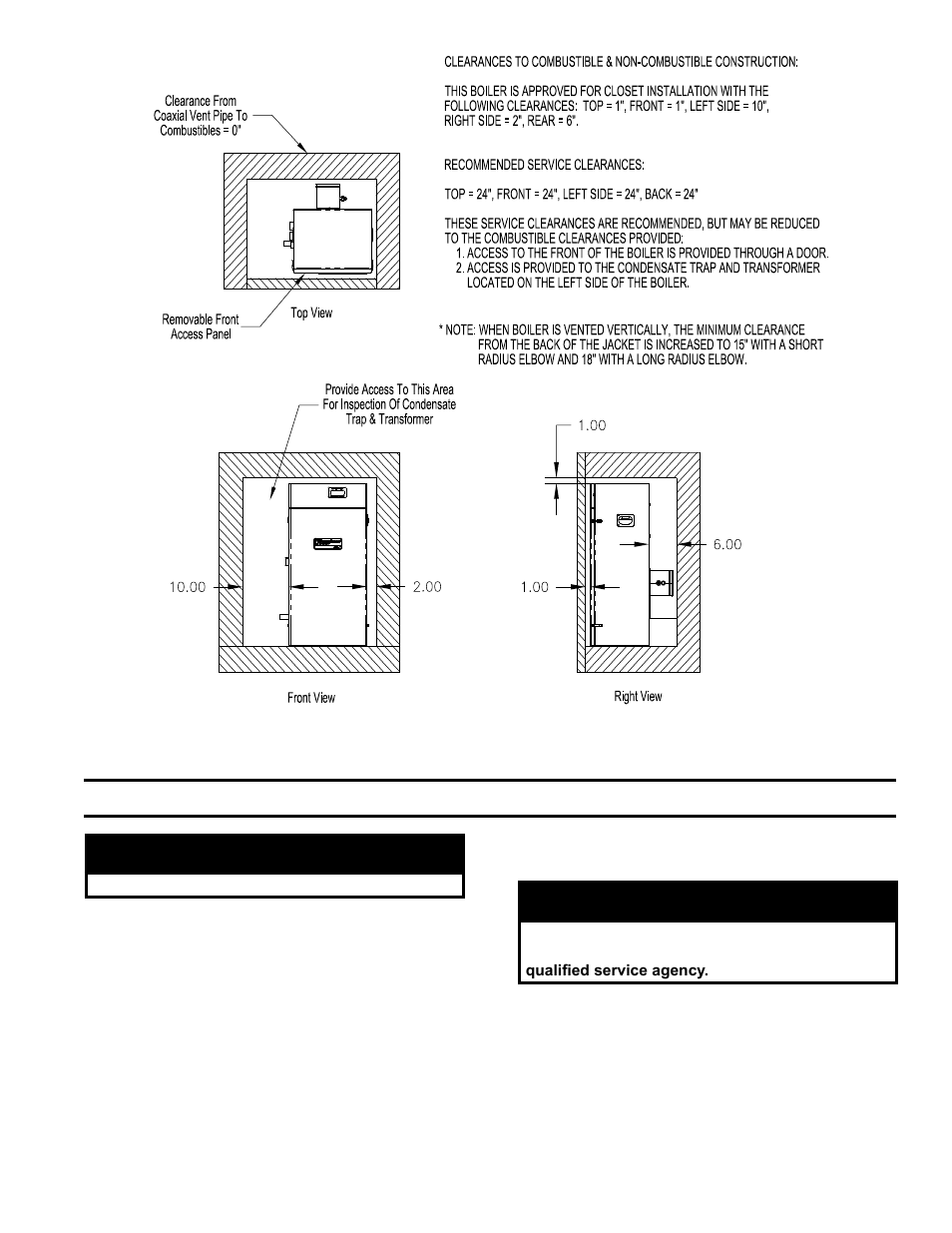 Iii. unpacking boiler caution, Warning | Burnham ALP150 User Manual | Page 9 / 100