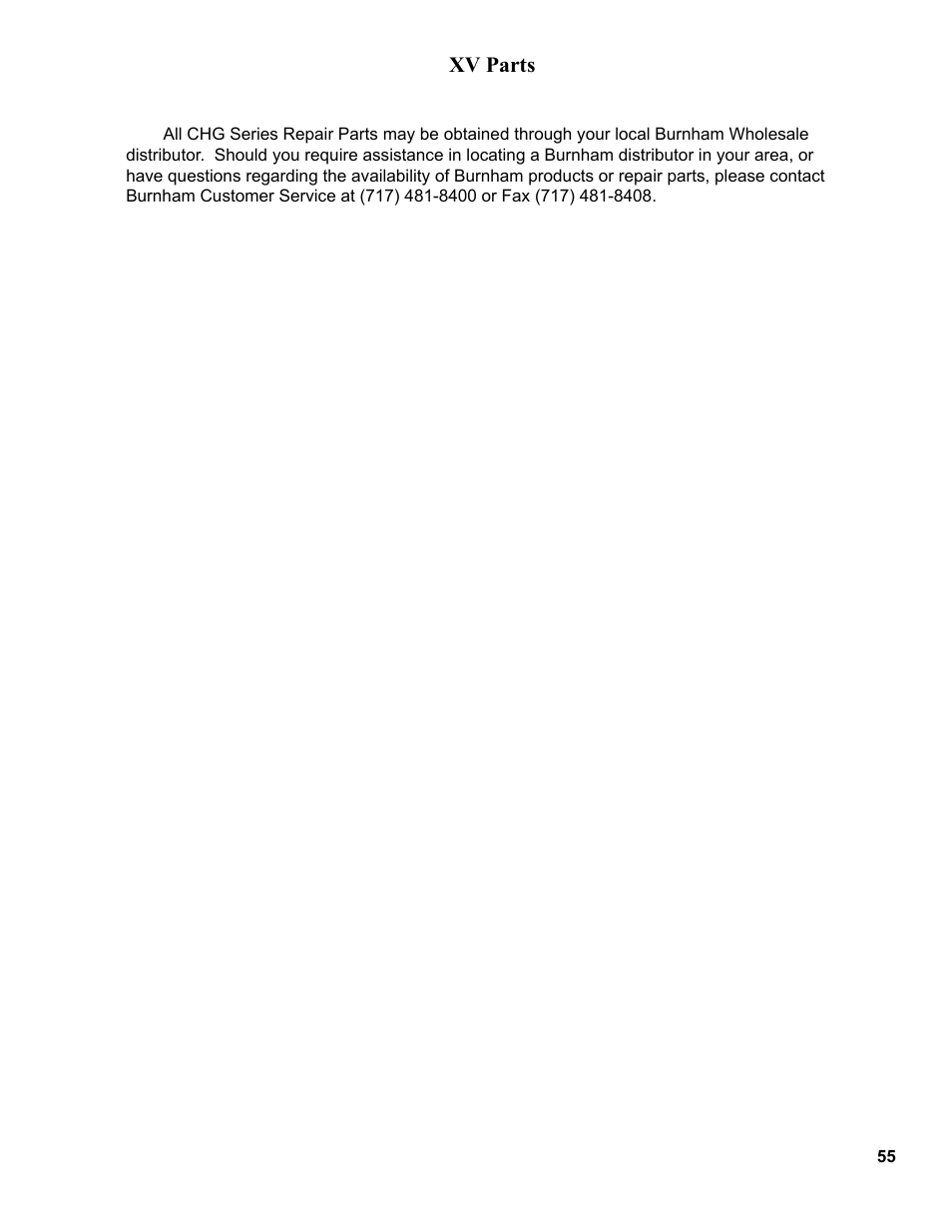 Burnham CHG225 User Manual | Page 55 / 72