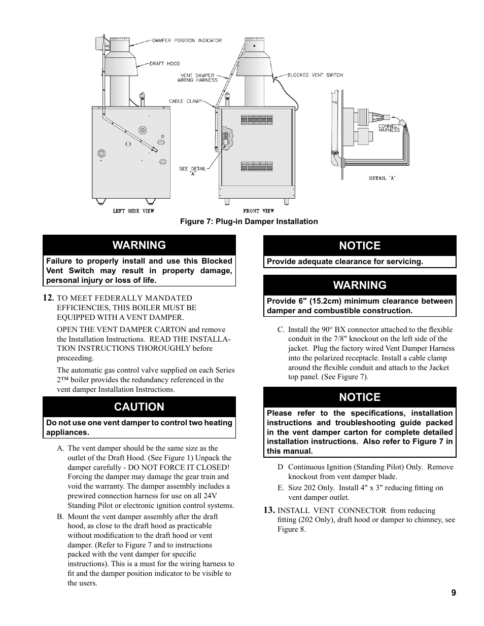 Warning, Caution, Notice | Burnham Series 2B User Manual | Page 9 / 52