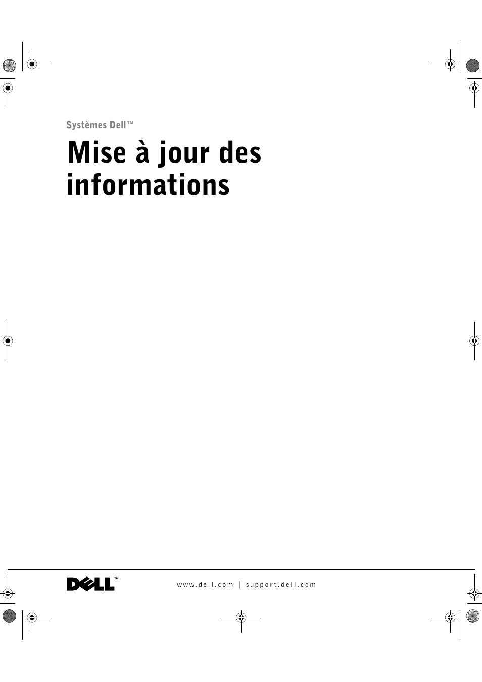 Mise à jour des informations | Dell PowerEdge 1750 User Manual | Page 19 / 72