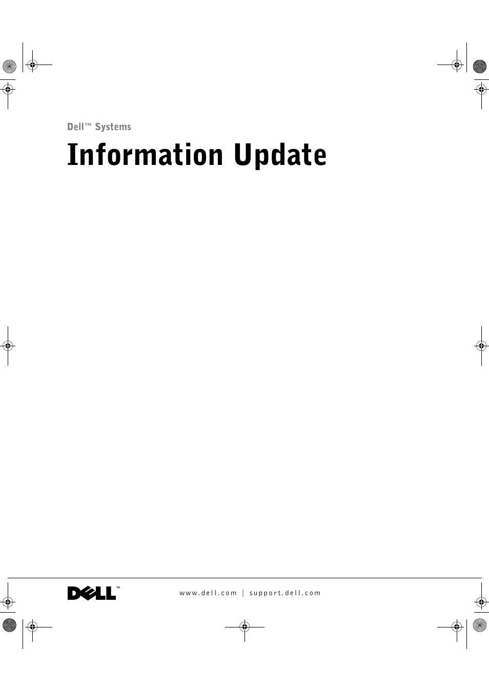 Information update | Dell PowerEdge 1750 User Manual | Page 3 / 72