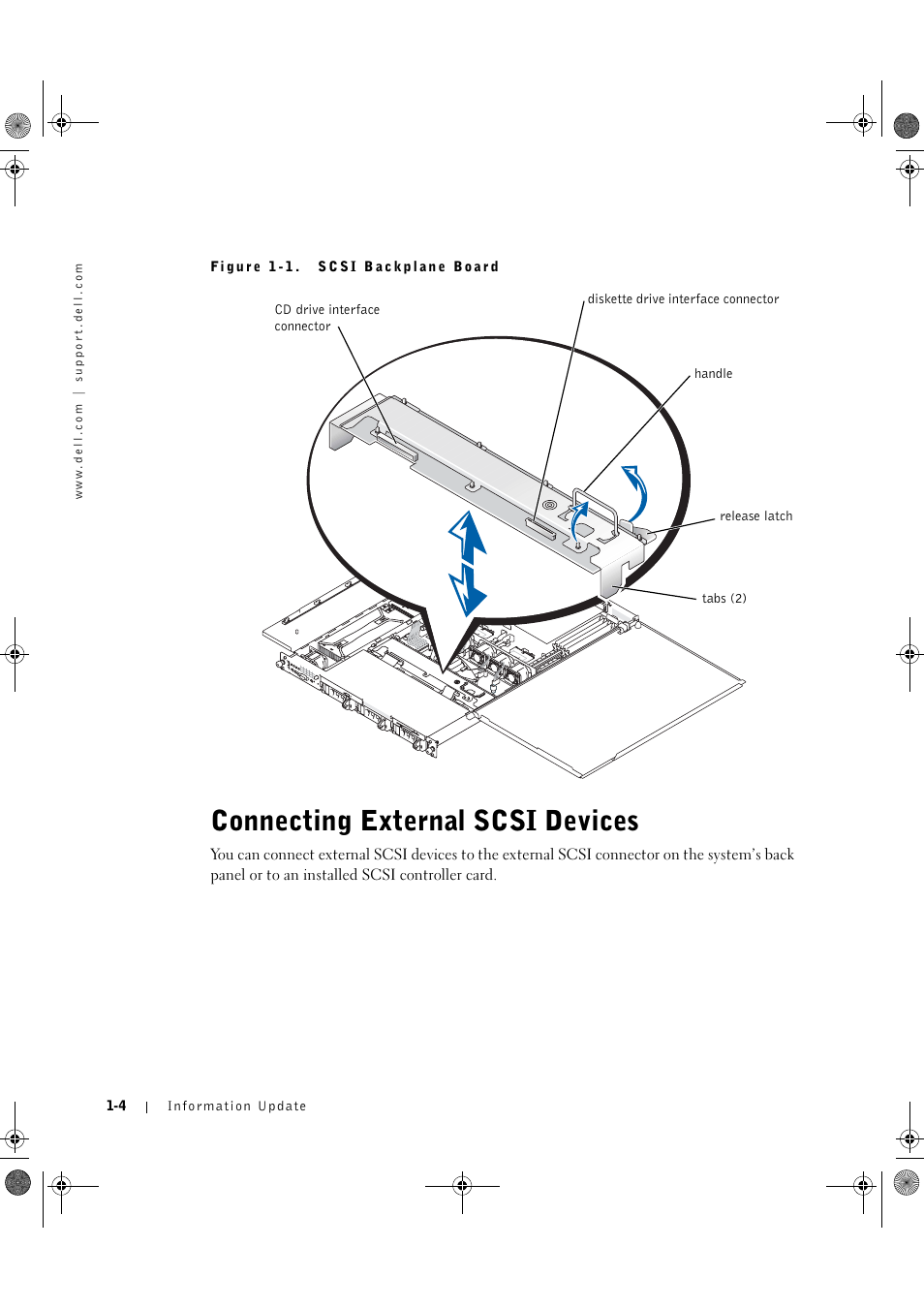 Connecting external scsi devices | Dell PowerEdge 1750 User Manual | Page 8 / 72