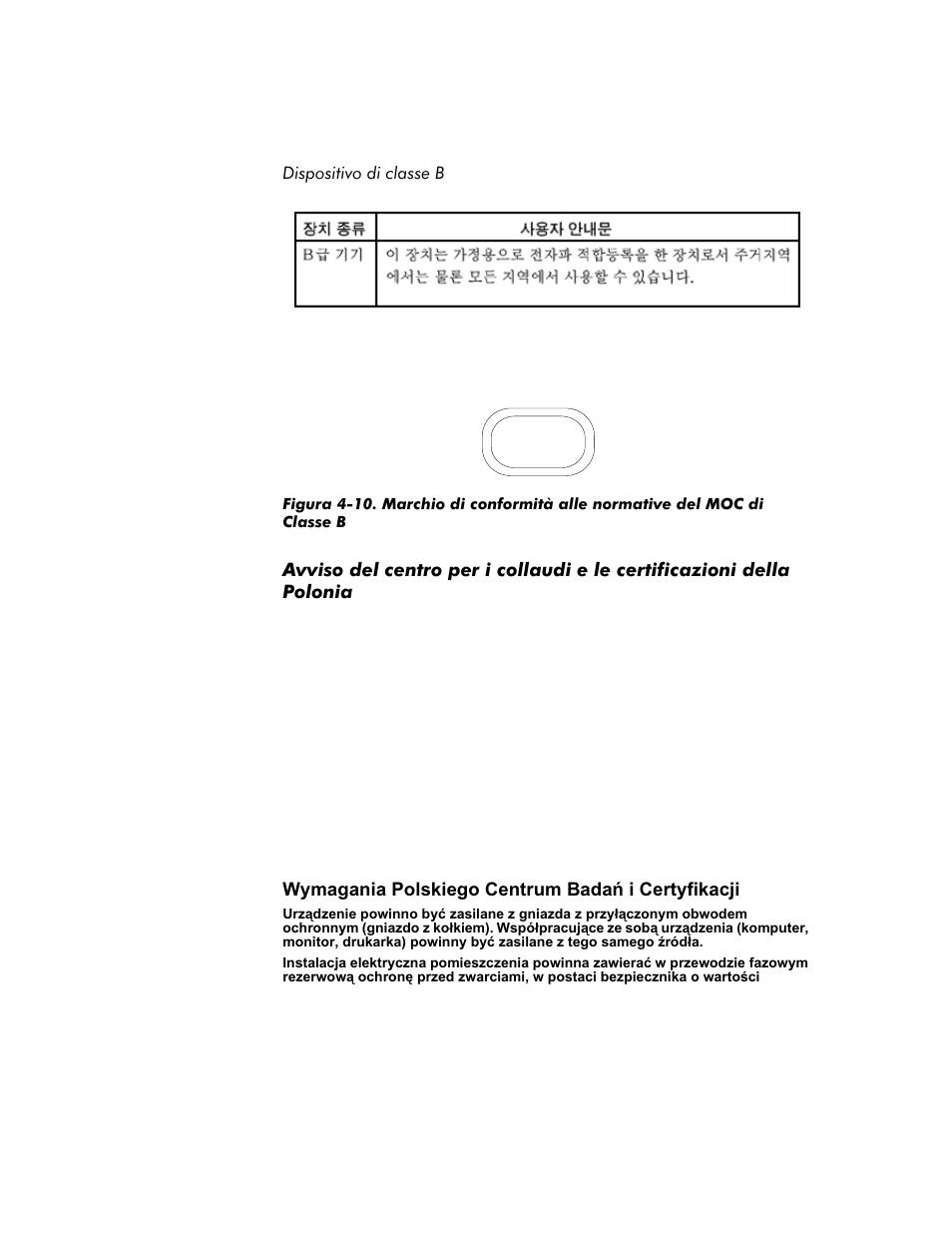 Wymagania polskiego centrum badań i certyfikacji, Dispositivo di classe b -20 | Dell Inspiron 8100 User Manual | Page 118 / 158