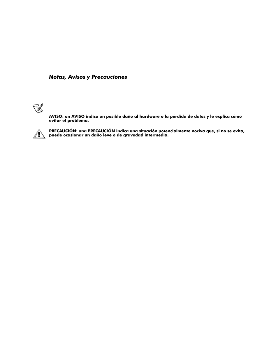 Notas, avisos y precauciones | Dell Inspiron 8100 User Manual | Page 130 / 158