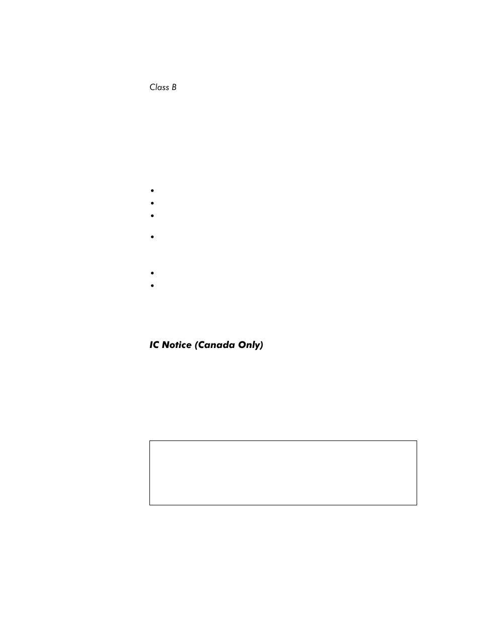 Ic notice (canada only), Class b -13, Ic notice (canada only) -13 | Dell Inspiron 8100 User Manual | Page 17 / 158