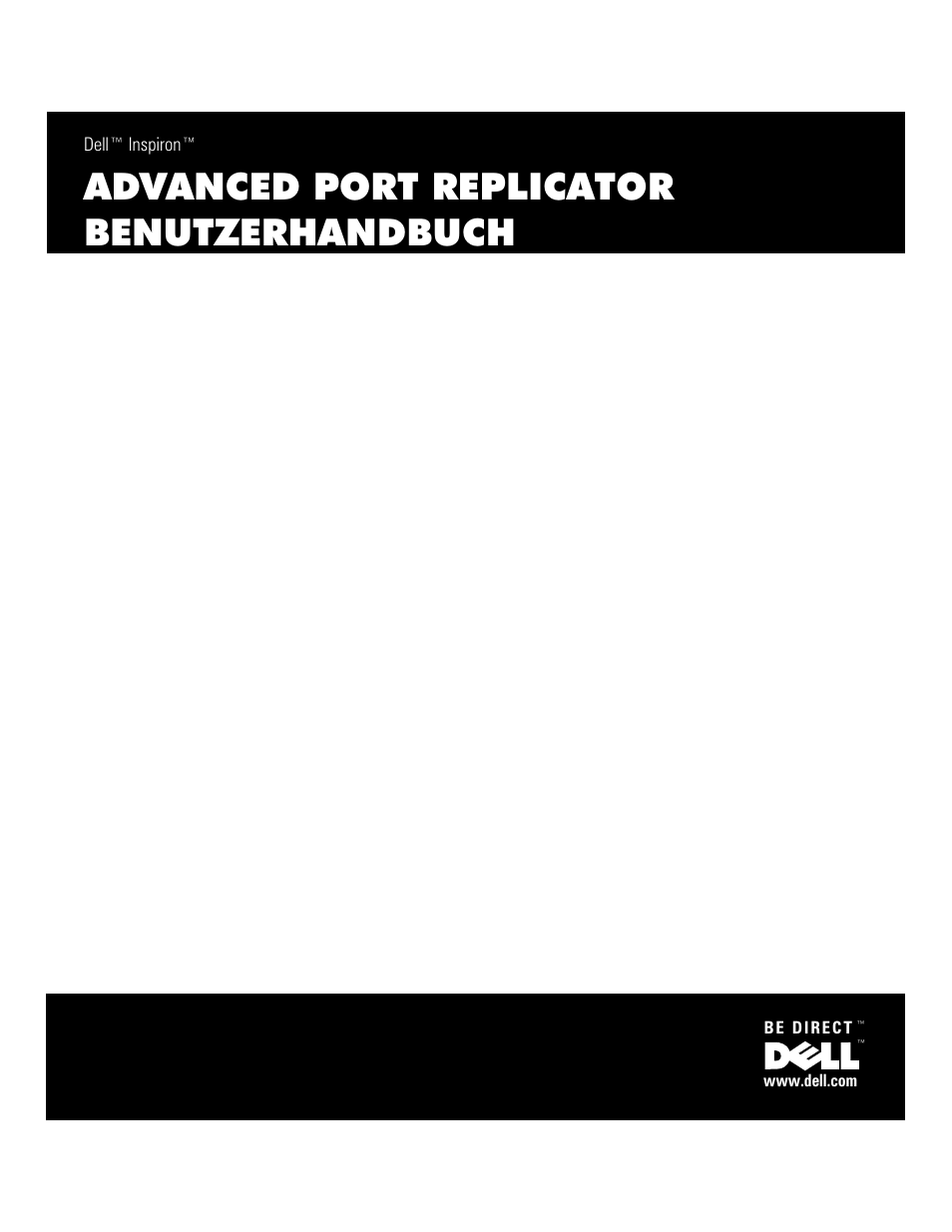 Advanced port replicator benutzerhandbuch | Dell Inspiron 8100 User Manual | Page 63 / 158