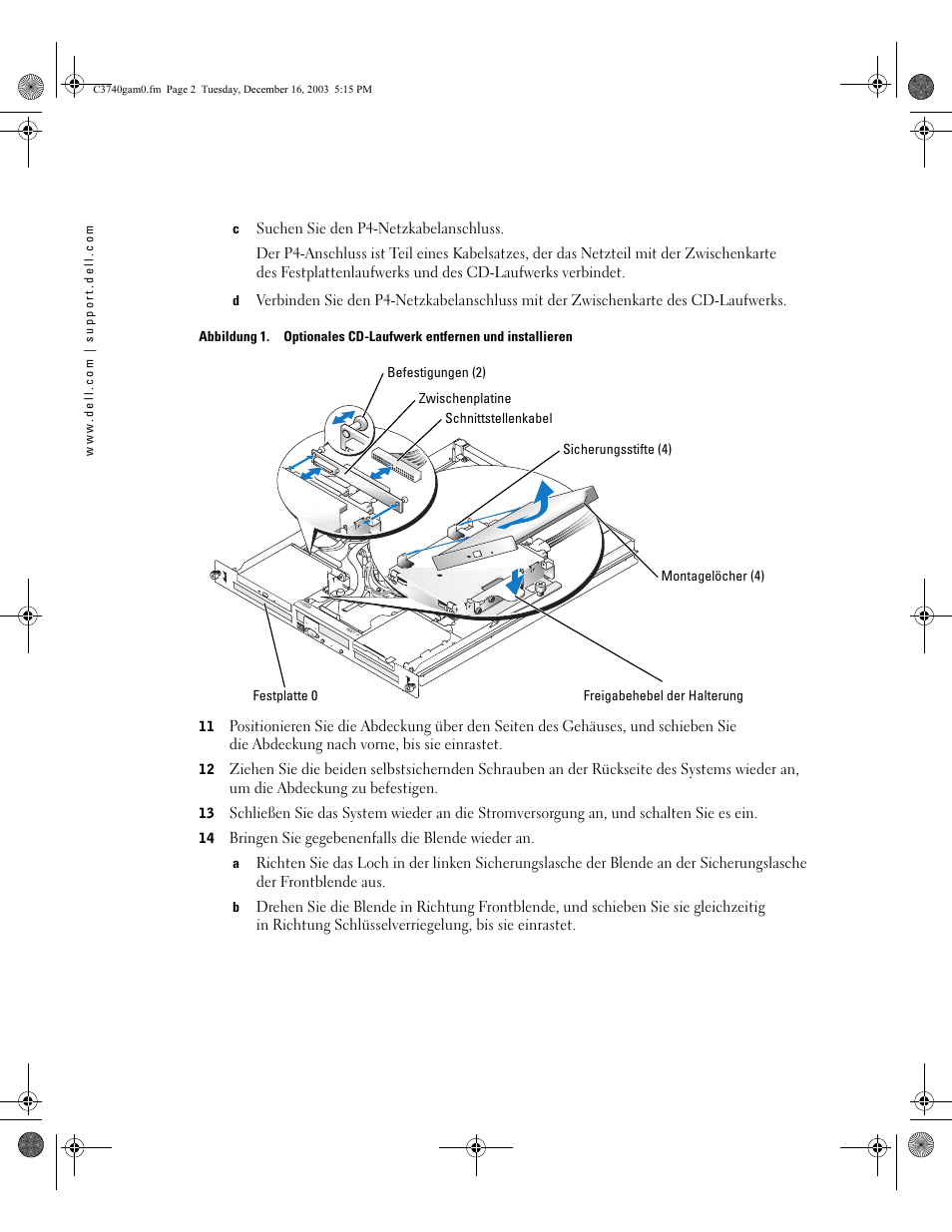 Dell PowerEdge 750 User Manual | Page 14 / 28