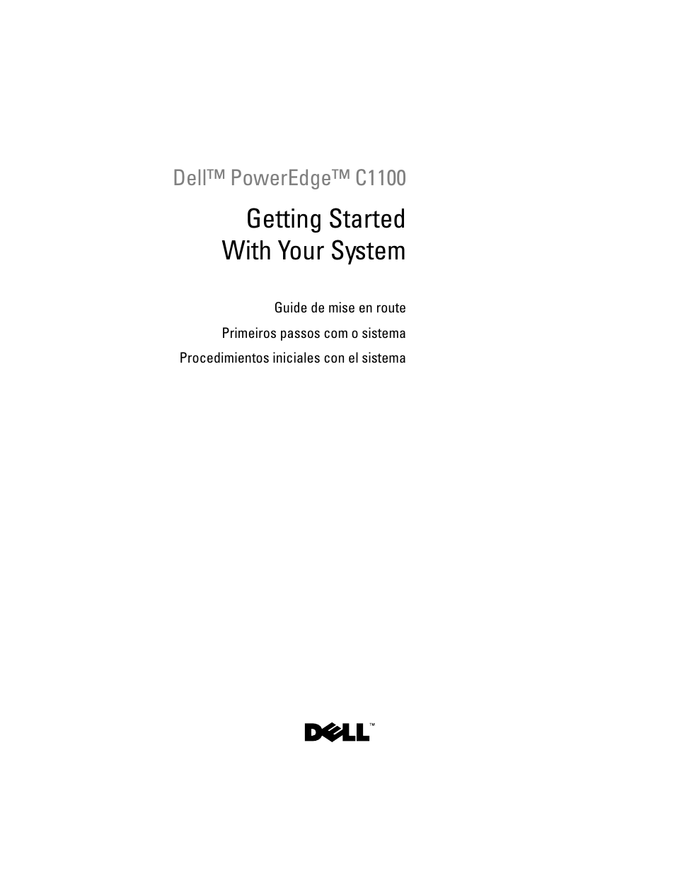 Dell PowerEdge C1100 User Manual | 66 pages