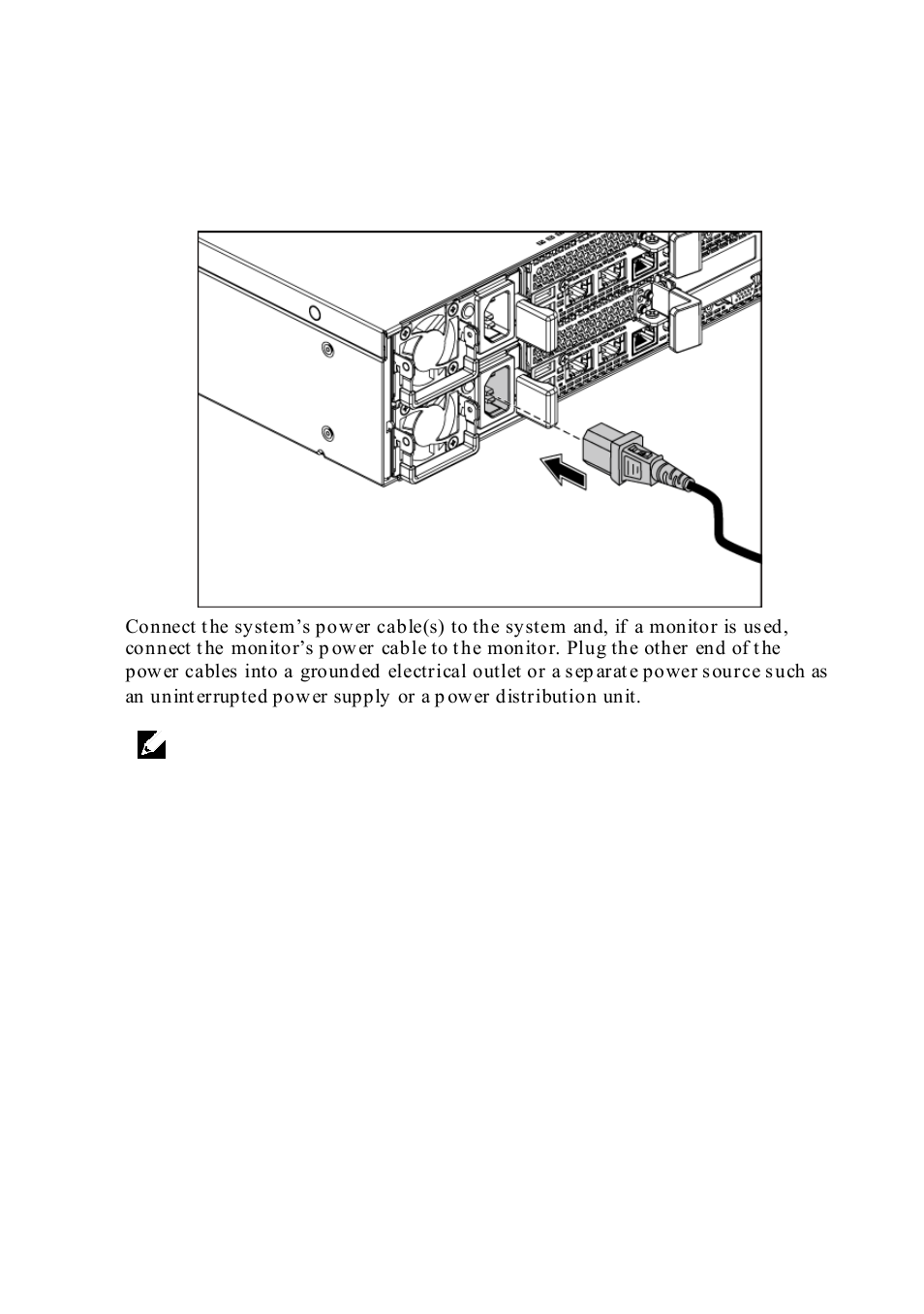 Connecting the power cable(s) | Dell PowerEdge C6220 II User Manual | Page 11 / 64