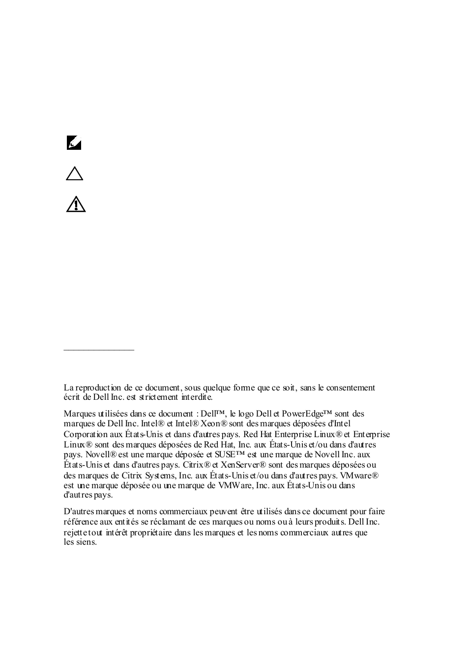 Remarques, précautions et avertissements, Modèle réglementaire b08s | Dell PowerEdge C6220 II User Manual | Page 18 / 64