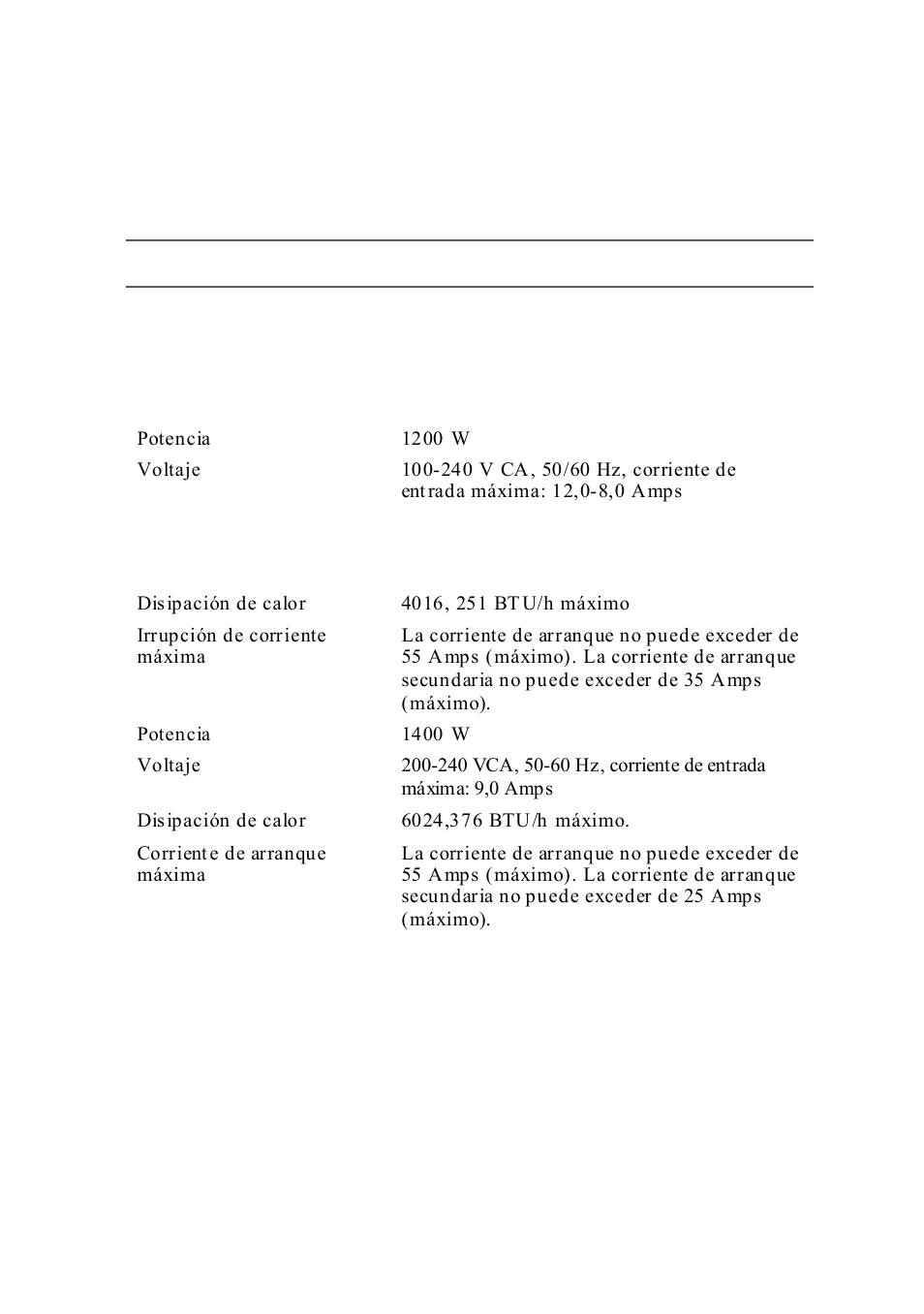 Especificaciones técnicas | Dell PowerEdge C6220 II User Manual | Page 57 / 64