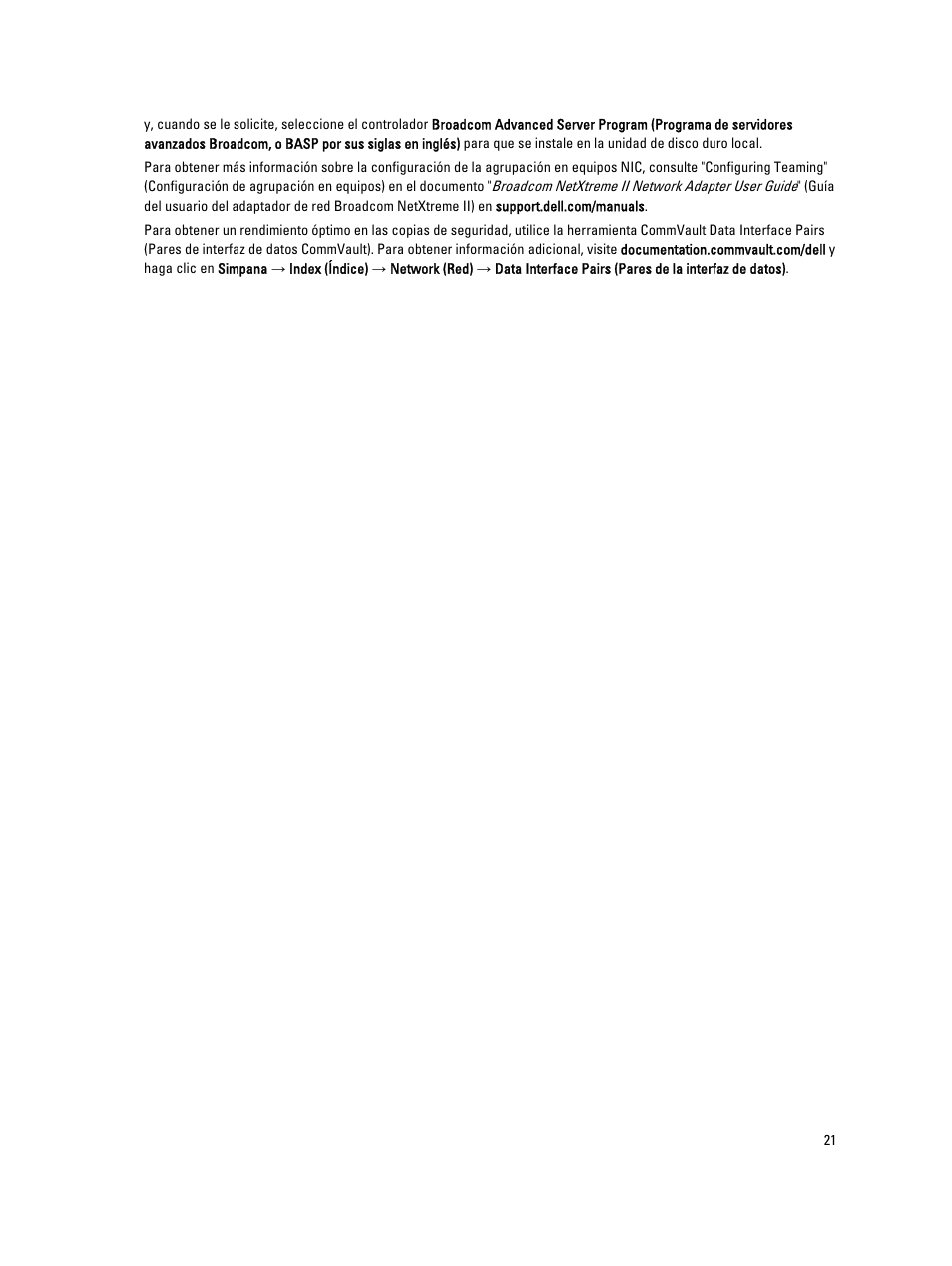Dell PowerVault DL2200 CommVault User Manual | Page 21 / 65