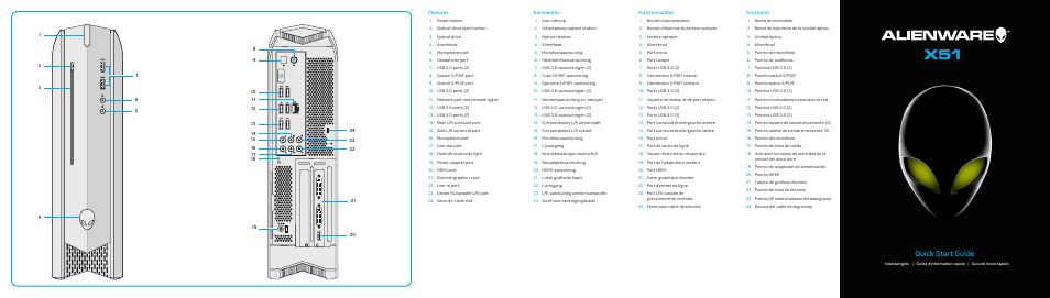 Dell Alienware X51 R2 (Early 2013) User Manual | 2 pages