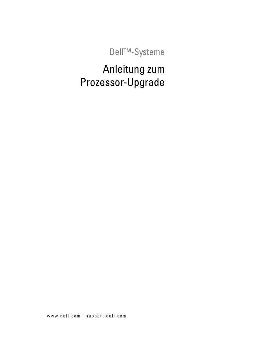 Anleitung zum prozessor-upgrade | Dell PowerEdge 1850 User Manual | Page 25 / 56