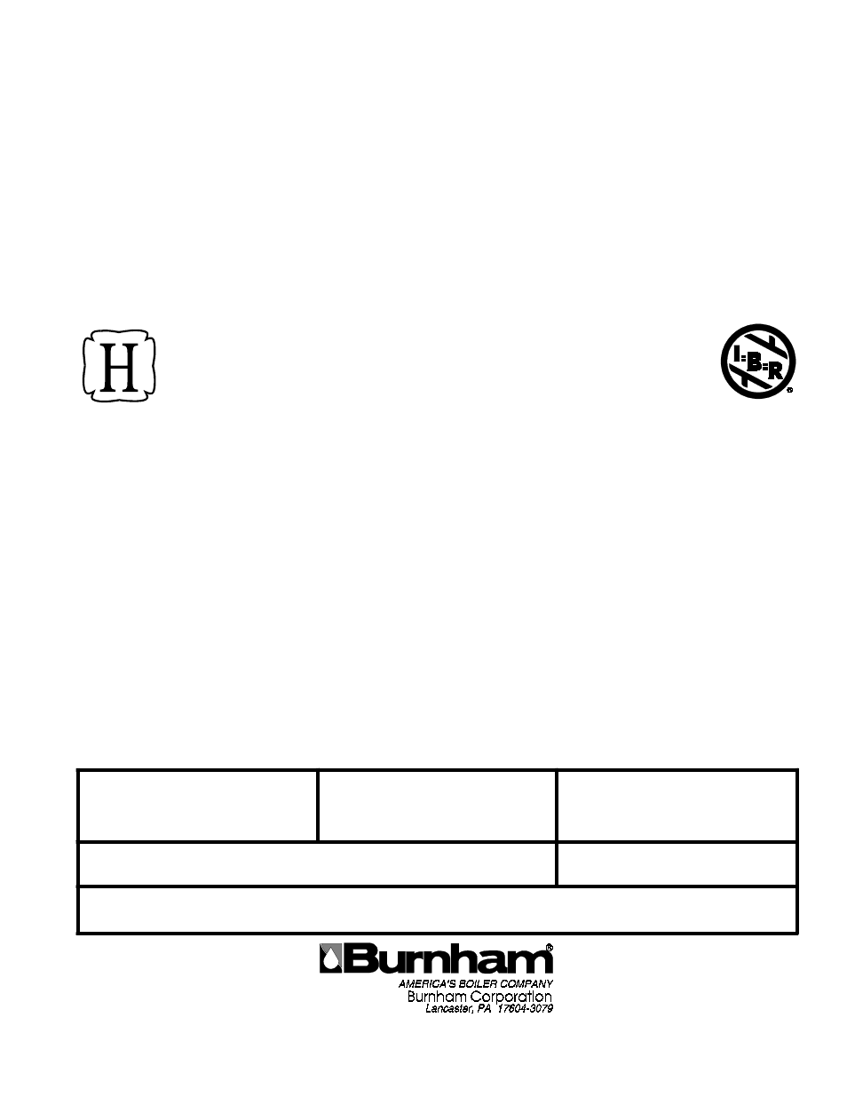 Burnham HF SERIES User Manual | 28 pages