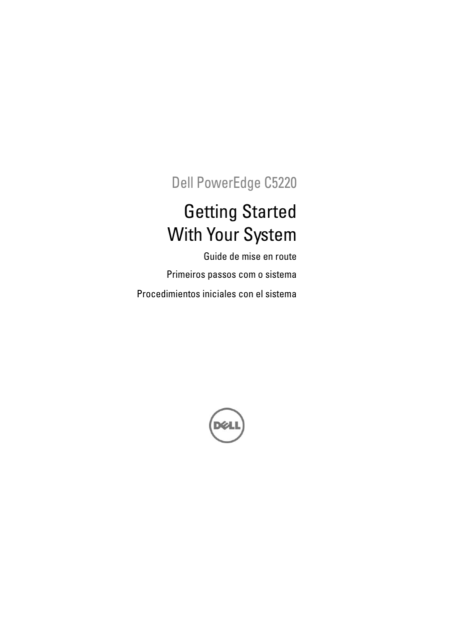 Dell PowerEdge C5220 User Manual | 70 pages