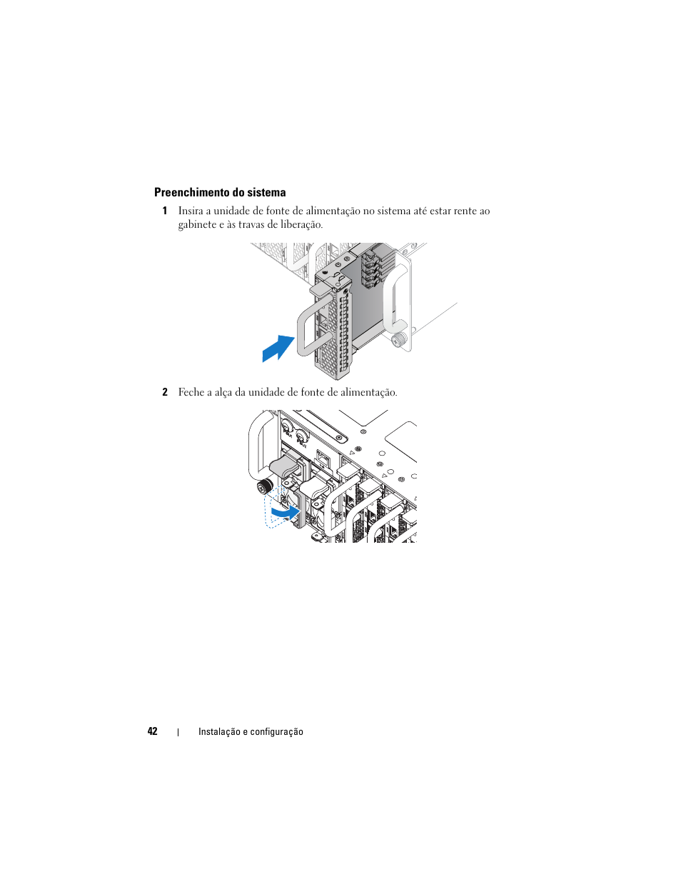 Preenchimento do sistema | Dell PowerEdge C5220 User Manual | Page 44 / 70