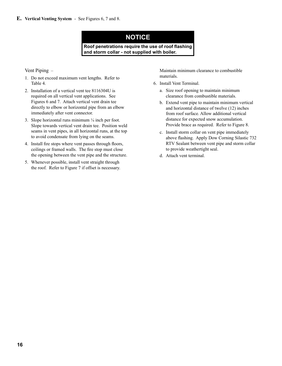 Notice | Burnham PVG User Manual | Page 16 / 64