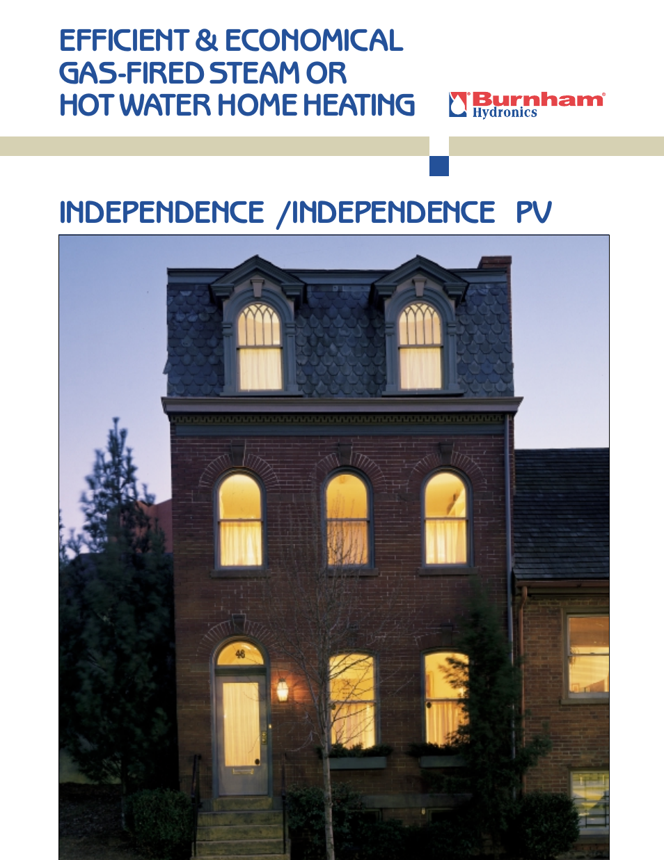 Burnham Independence PV User Manual | 6 pages