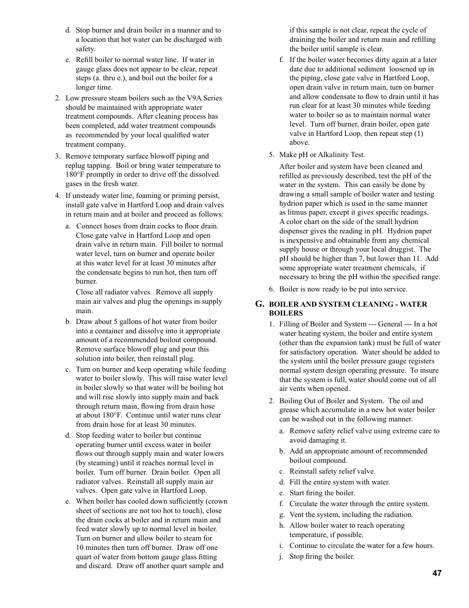 Burnham V9A User Manual | Page 47 / 64