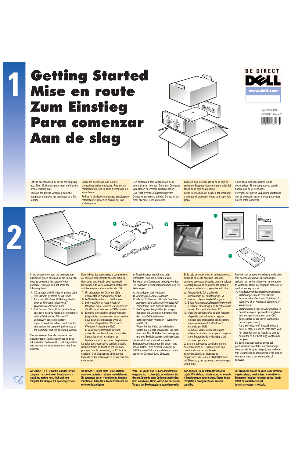 Dell Inspiron 7500 User Manual | 4 pages