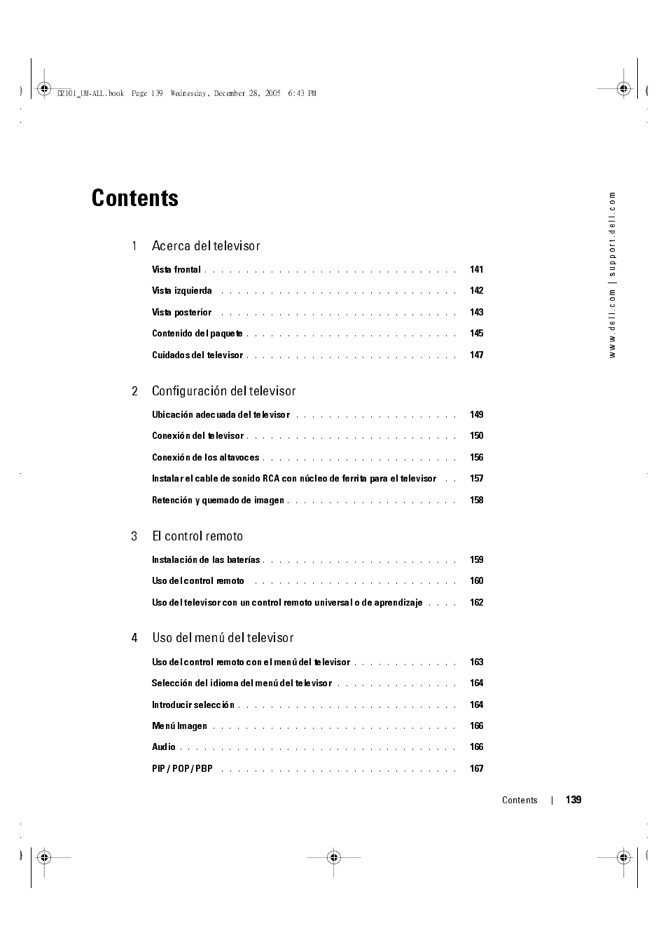 Dell LCD TV W4201C User Manual | Page 3 / 68