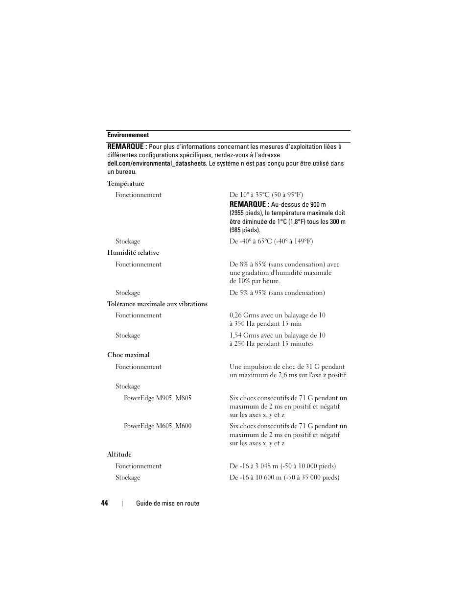 Dell POWEREDGE M905 User Manual | Page 46 / 90