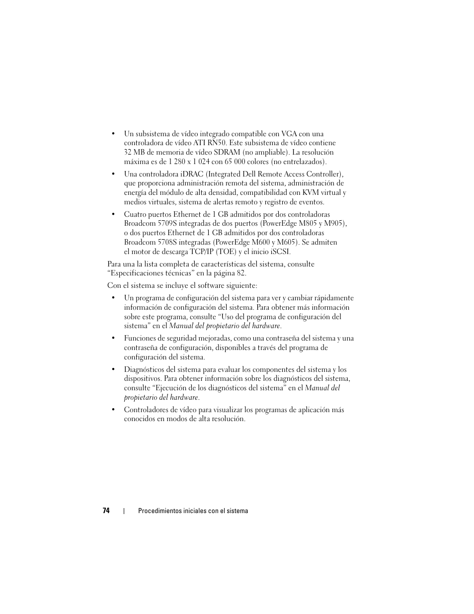 Dell POWEREDGE M905 User Manual | Page 76 / 90