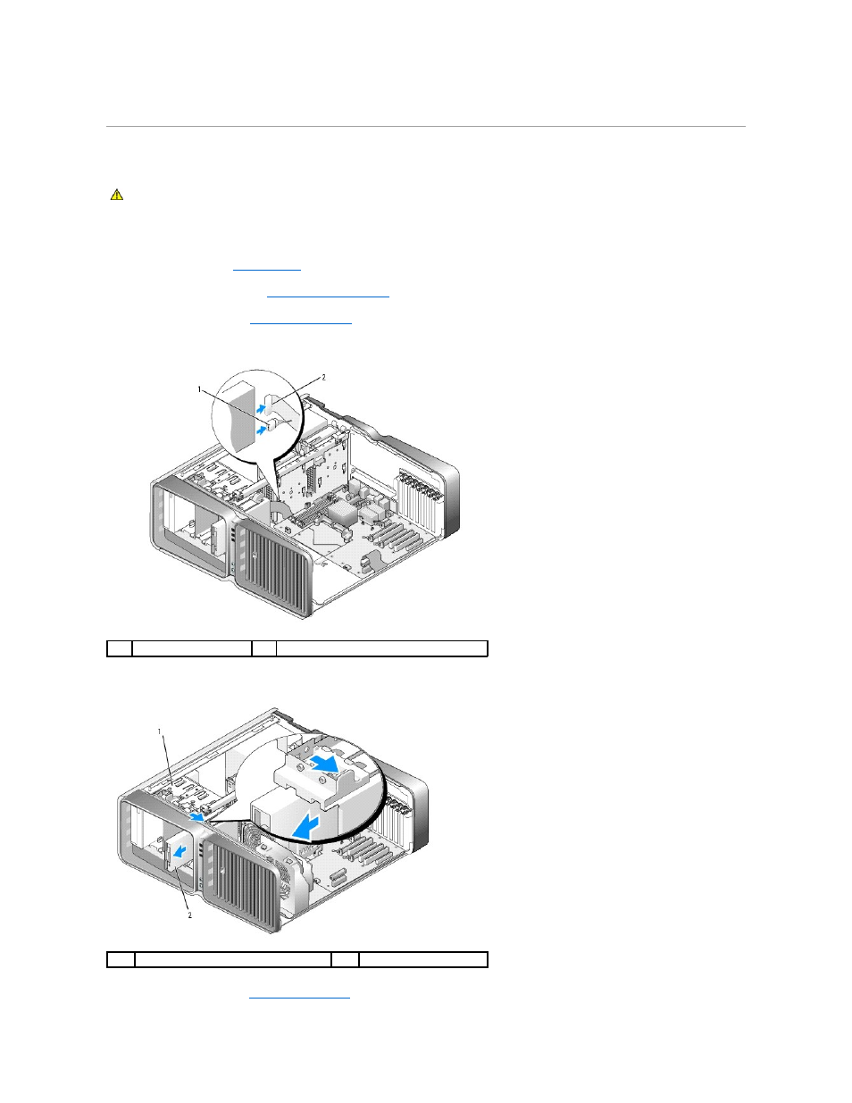 Floppy drive, Removing a floppy drive | Dell XPS M2010 (MXP061, Mid 2006) User Manual | Page 73 / 131