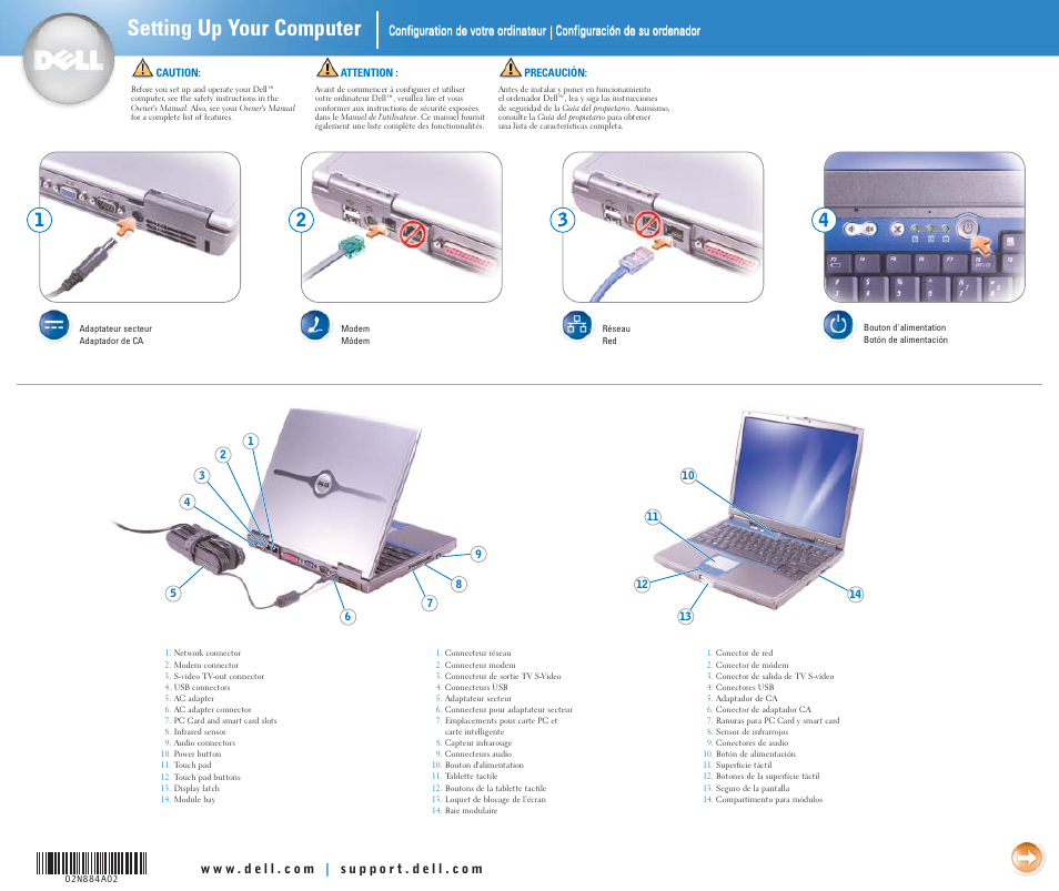 Dell Inspiron 600m User Manual | 2 pages