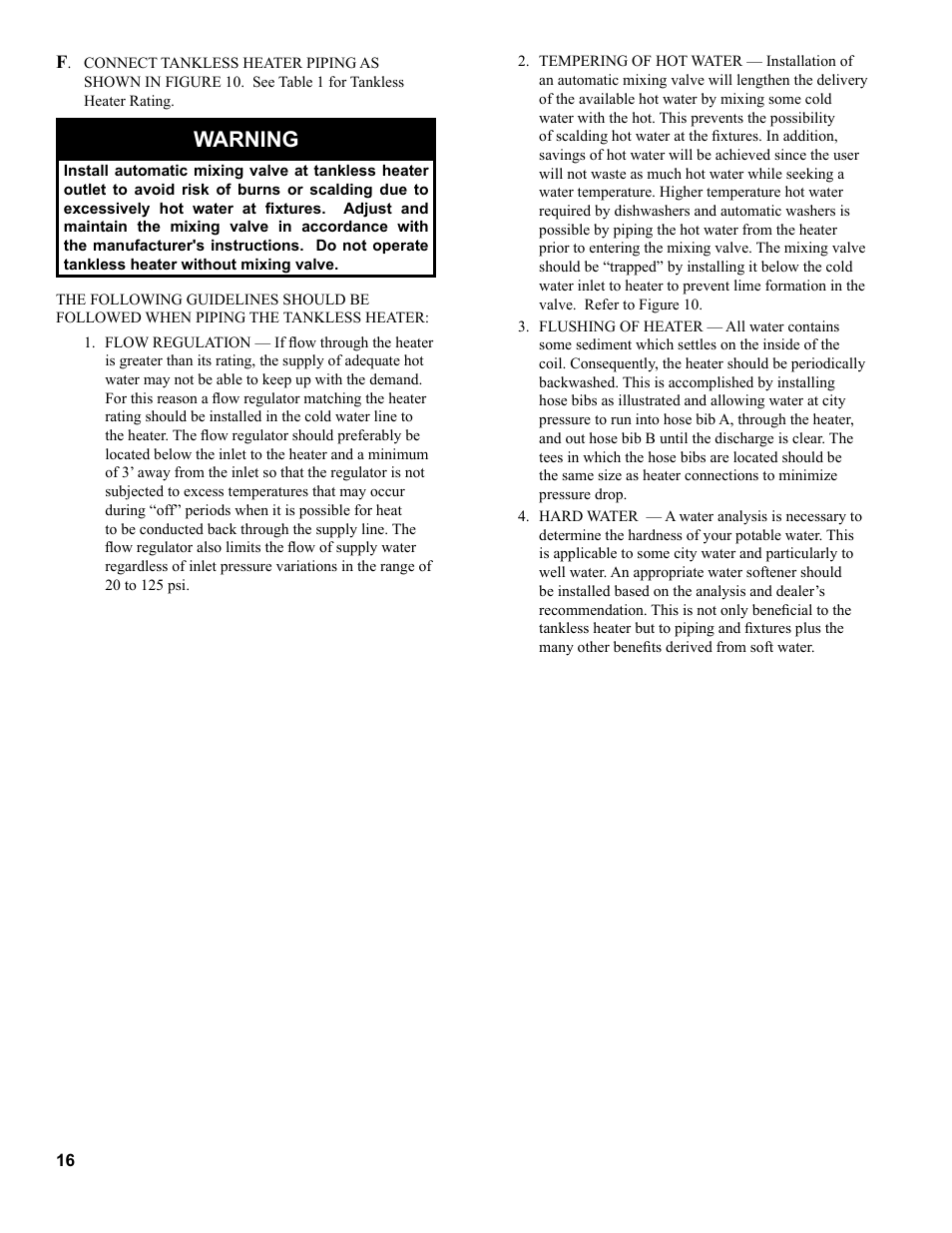 Warning | Burnham RSA User Manual | Page 16 / 52