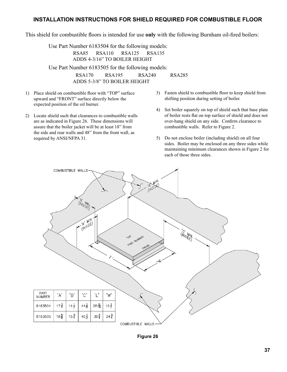 Burnham RSA User Manual | Page 37 / 52