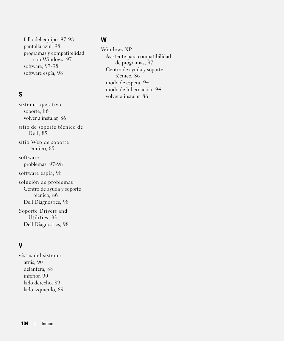 Dell Latitude D830 (Early 2007) User Manual | Page 104 / 104